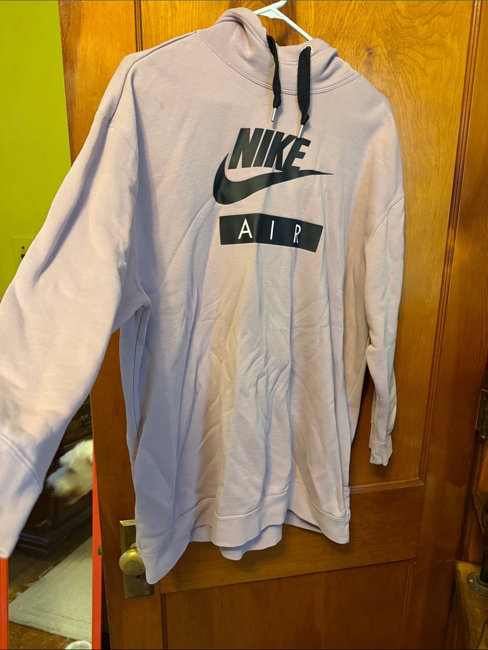 Nike Air Hoodie in Pale Lavender with Black Logo